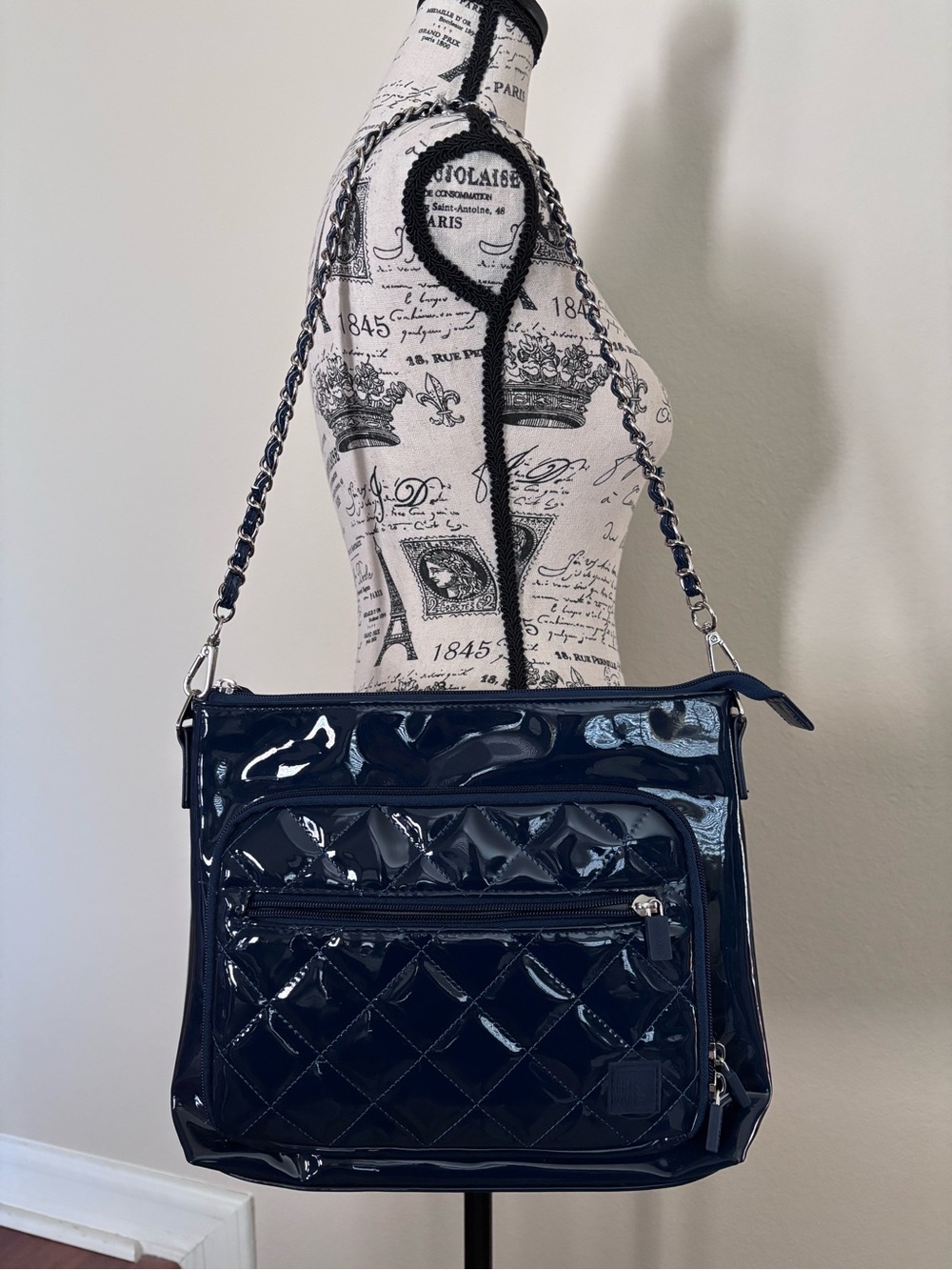 IHKWIP Mini More Love Heart Quilted Messenger Crossbody
